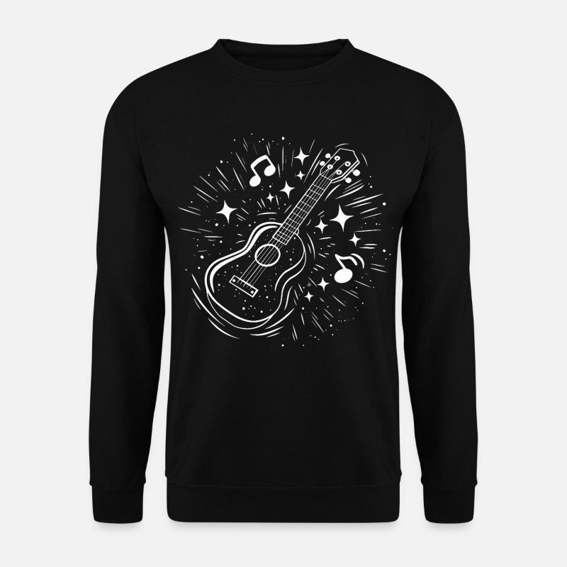 Ukulele Drawing - Unisex Sweatshirt - black
