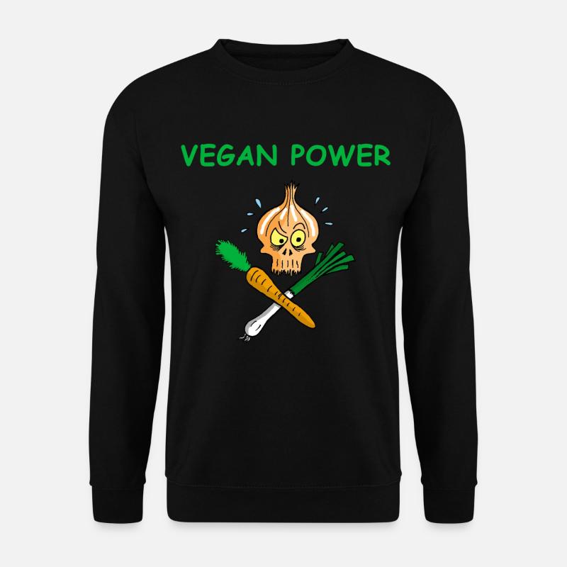 Die Kraft der Veganer - Unisex Pullover - Schwarz