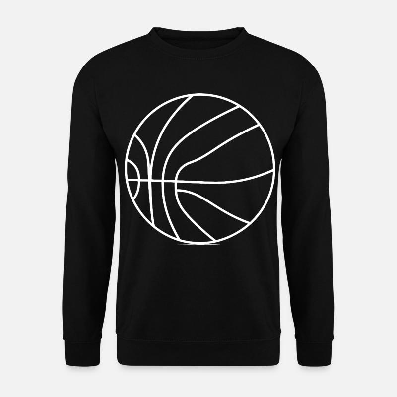 Basketballer Zeichnung - Unisex Pullover - Schwarz