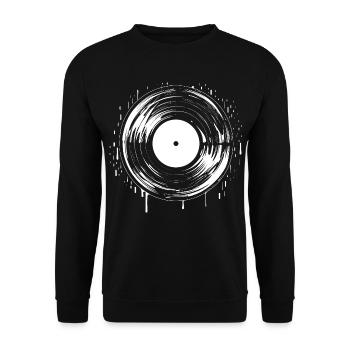 Schallplatte - Unisex Pullover - Schwarz - Vorne - Alina (178cm) & Michal (187cm)