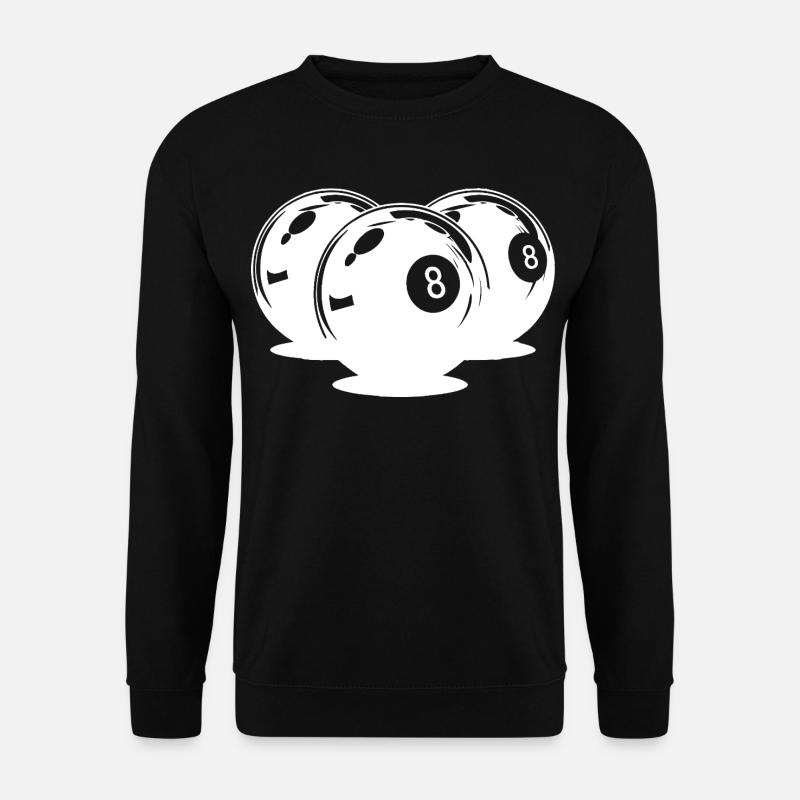 Dessin de boules de billard - Sweat-shirt Unisexe - noir