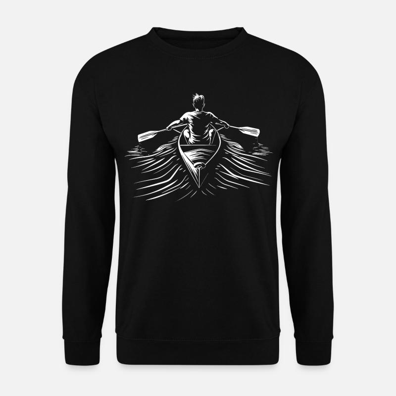 Rowing Line Art - Unisex Sweatshirt - black