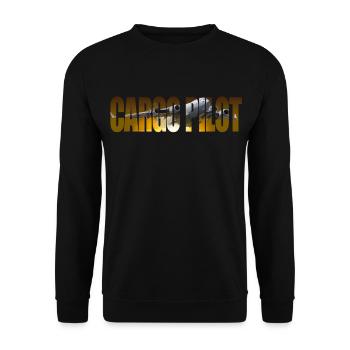Cargo pilot C-17 - Unisex Pullover - Schwarz - Vorne - Alina (178cm) & Michal (187cm)