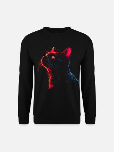 Cats Sketch 90s Look - Unisex Sweatshirt - black