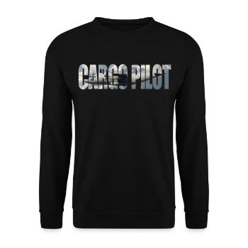 Cargo pilot C-27 - Unisex Pullover - Schwarz - Vorne - Alina (178cm) & Michal (187cm)