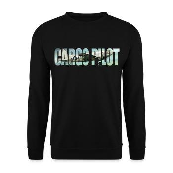 Cargo pilot C-46 - Unisex Pullover - Schwarz - Vorne - Alina (178cm) & Michal (187cm)