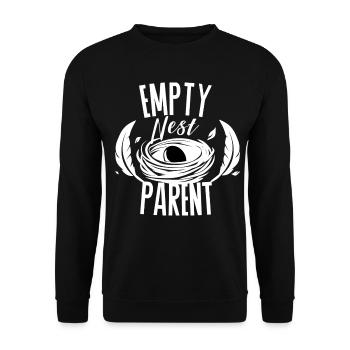 Parent de nid vide – Conception minimale des Eltern - Sweat-shirt Unisexe - noir - Devant - Alina (178cm) & Michal (187cm)