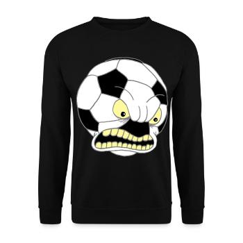 Ballon de football - Sweat-shirt Unisexe - noir - Devant - Alina (178cm) & Michal (187cm)