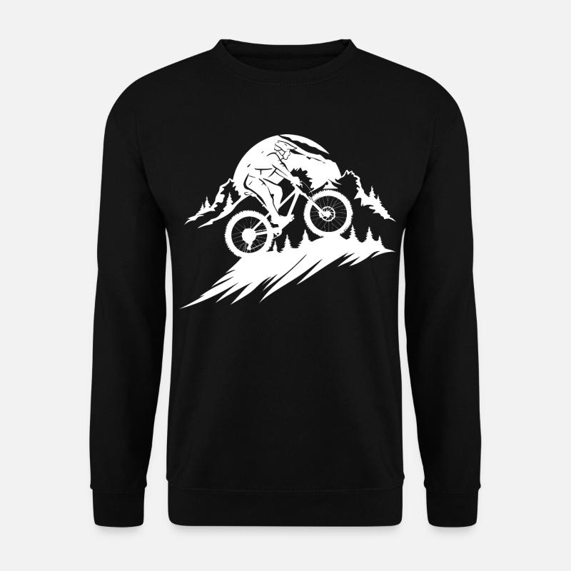 Mountain Biking Sketch - Unisex Sweatshirt - black