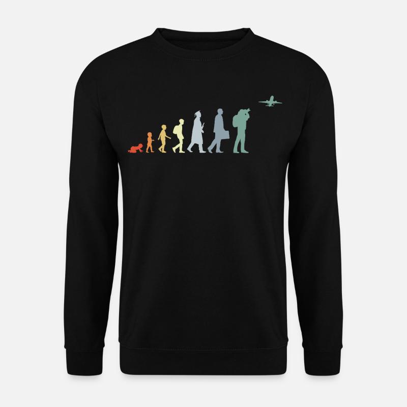 Airplane Observer Evolution - Unisex Sweatshirt - black