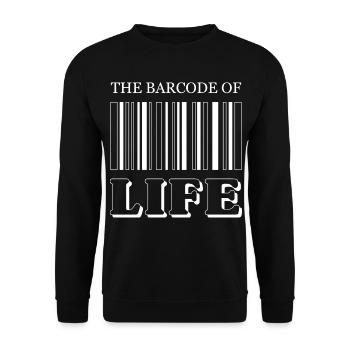 The Barcode of Life / Der Strichcode des Lebens - Unisex Sweatshirt - black - Front - Alina (178cm) & Michal (187cm)