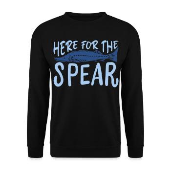 Pêche au harpon - Sweat-shirt Unisexe - noir - Devant - Alina (178cm) & Michal (187cm)