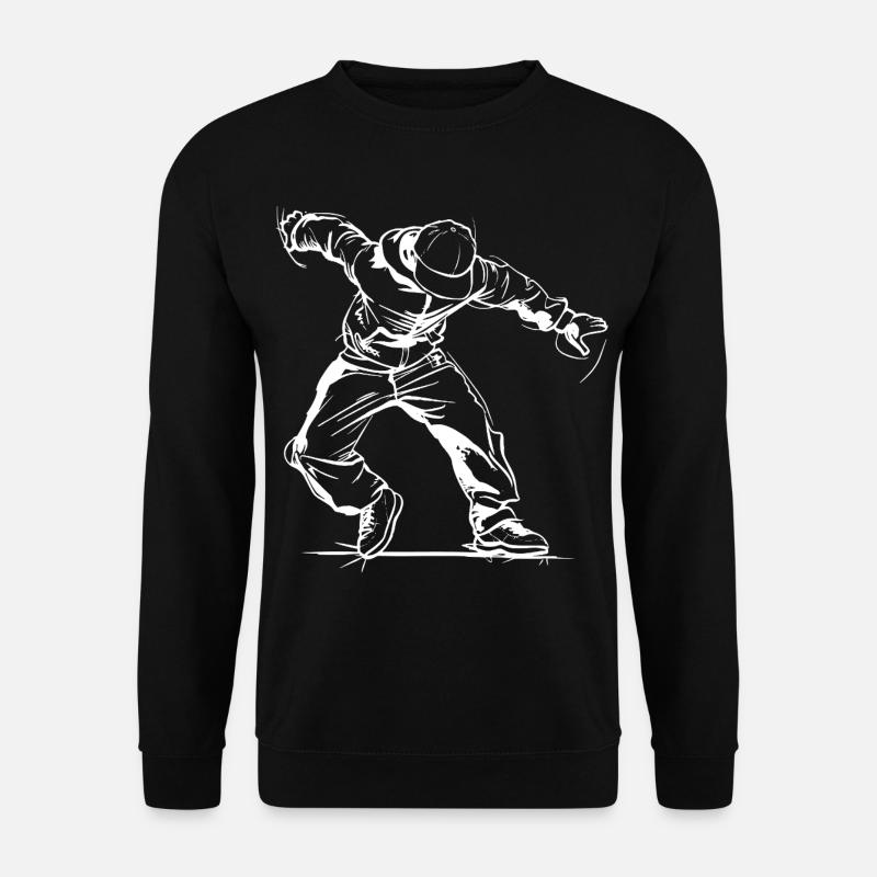 Breakdancer Skizze - Unisex Pullover - Schwarz