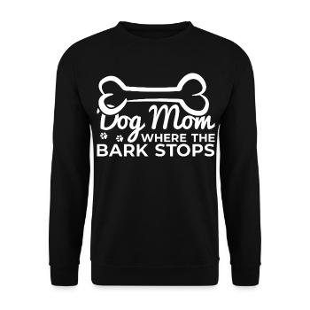 Drôle de chien mère - Sweat-shirt Unisexe - noir - Devant - Alina (178cm) & Michal (187cm)