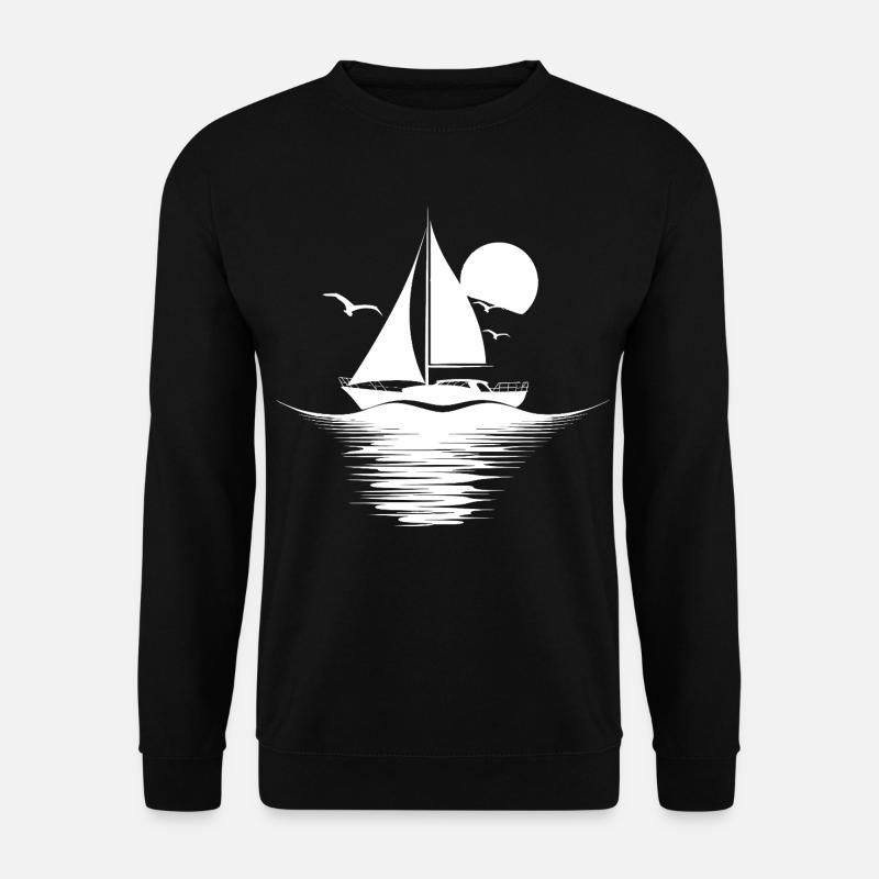 Sailing Drawing - Unisex Sweatshirt - black