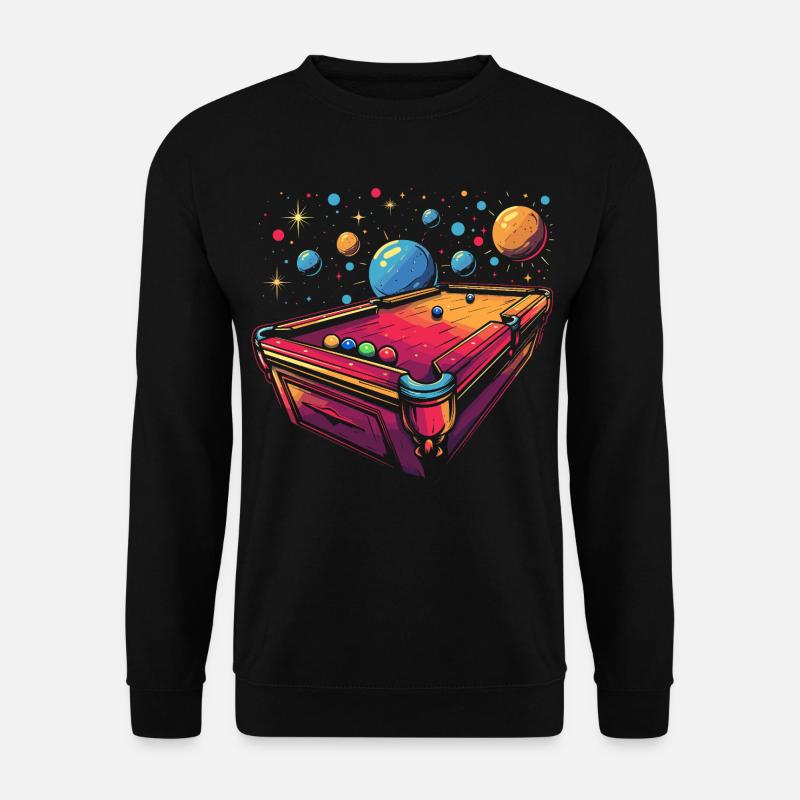 Style de dessin animé de billard - Sweat-shirt Unisexe - noir