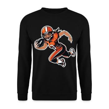 American Footballer Girls - Unisex Sweatshirt - black - Front - Alina (178cm) & Michal (187cm)