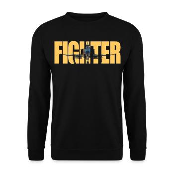 Fighter F-4 Phantom - Unisex Sweatshirt - black - Front - Alina (178cm) & Michal (187cm)