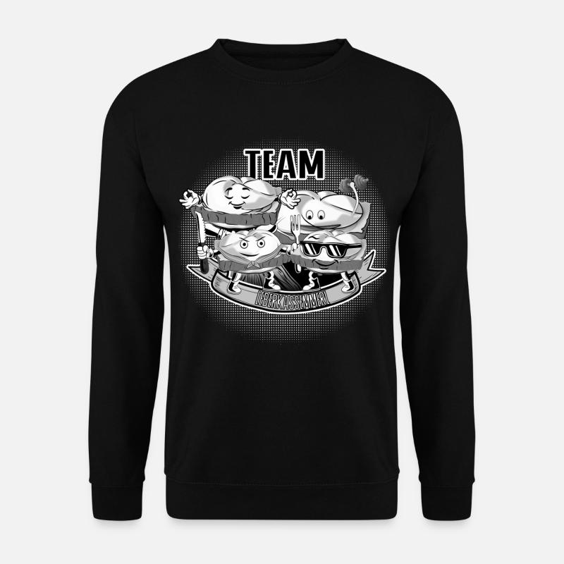 Team Leberkassemmel – Snack Squad! - Unisex Pullover - Schwarz
