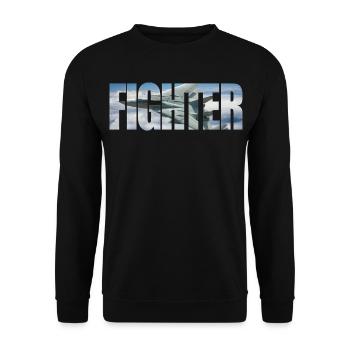 Chasseur F-14 Tomcat - Sweat-shirt Unisexe - noir - Devant - Alina (178cm) & Michal (187cm)