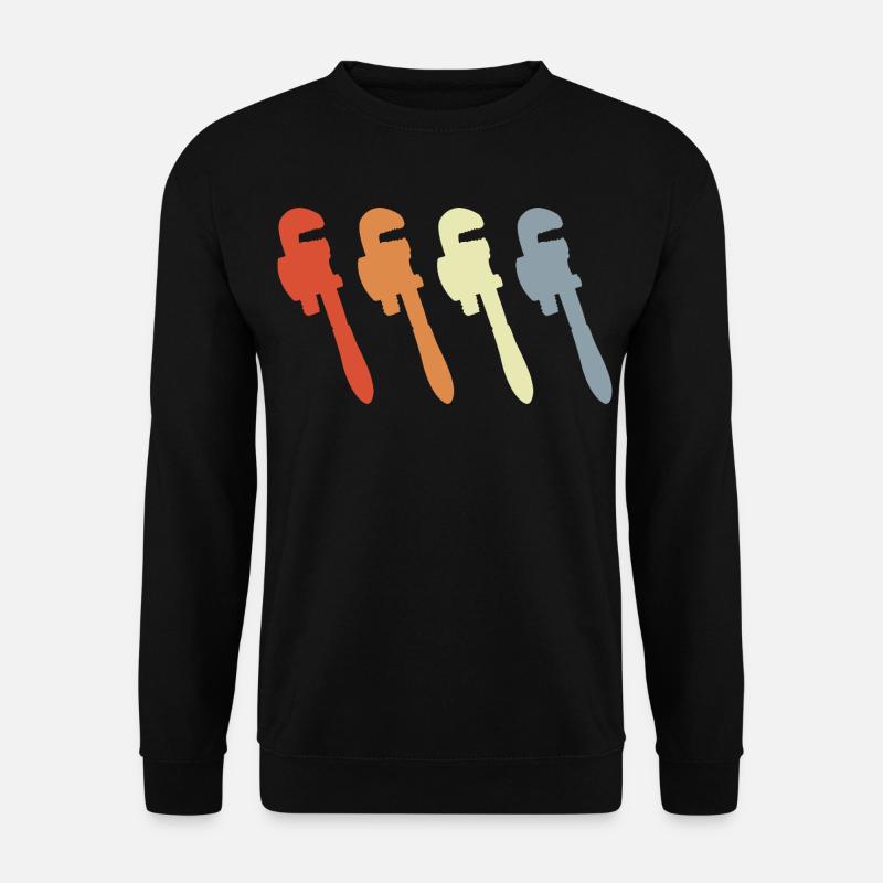 Retro Pipe Wrench - Unisex Sweatshirt - black