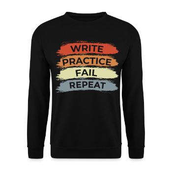 Trompete Motivation - Unisex Pullover - Schwarz - Vorne - Alina (178cm) & Michal (187cm)