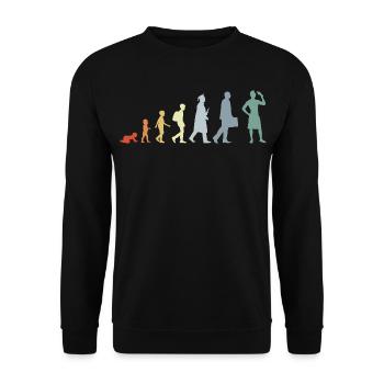 Evolution Cream Lovers - Unisex Sweatshirt - black - Front - Alina (178cm) & Michal (187cm)