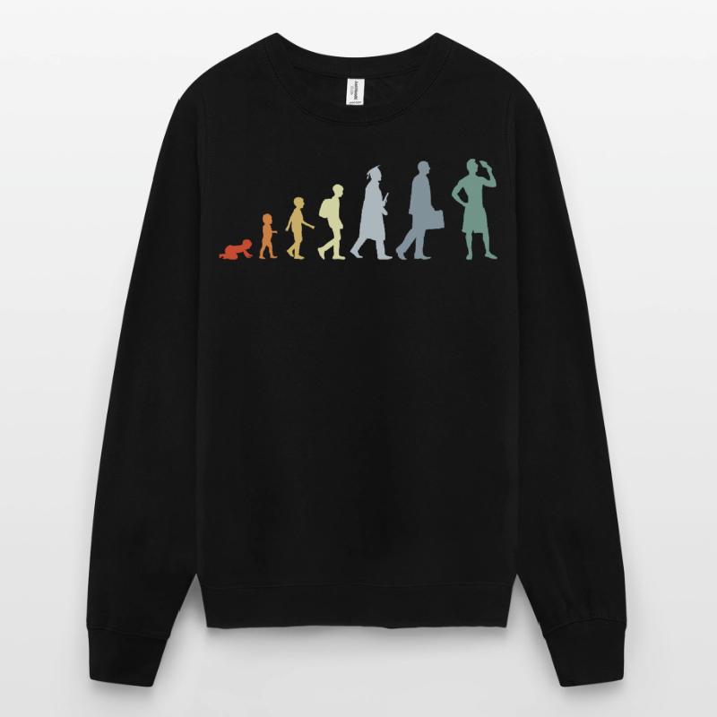 Evolution Amateurs de crème glacée Sweat-shirt Unisexe