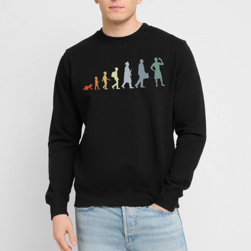 Evolution Amateurs de crème glacée Sweat-shirt Unisexe