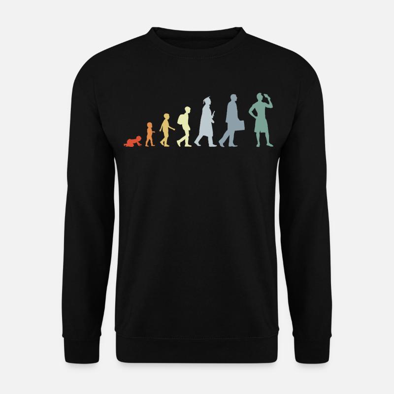 Evolution Eiscreme Liebhaber - Unisex Pullover - Schwarz