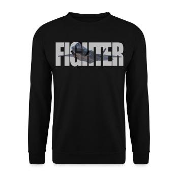 Chasseur F-35 Lightning II - Sweat-shirt Unisexe - noir - Devant - Alina (178cm) & Michal (187cm)