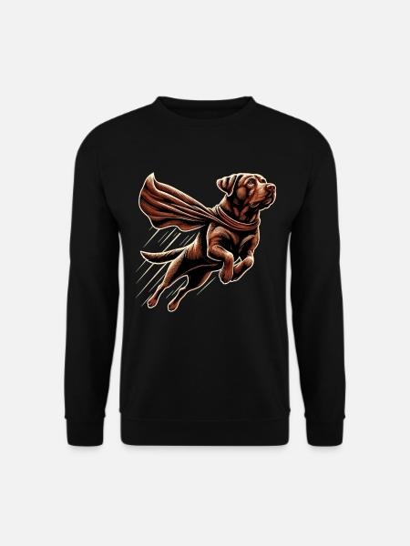 Super Hund brauner Labrador Labi Labbi Geschenk - Unisex Pullover - Schwarz