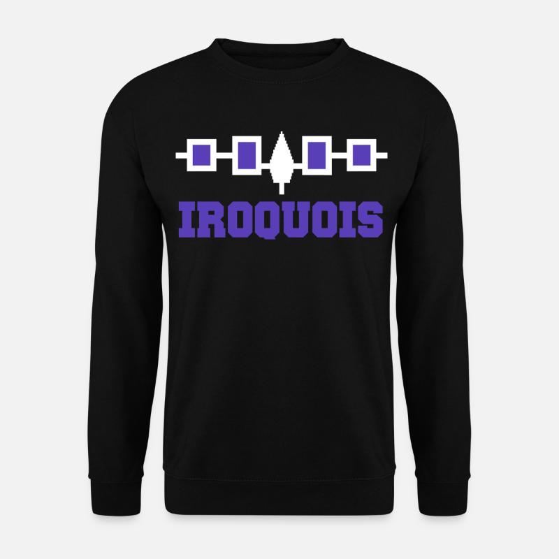 Der Hiawatha-Gürtel der Irokesen - Unisex Pullover - Schwarz