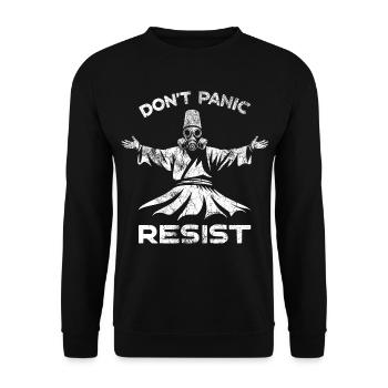 Resists - Unisex Sweatshirt - black - Front - Alina (178cm) & Michal (187cm)