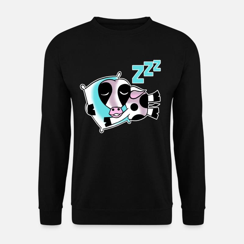 Sleeping cow - Unisex Sweatshirt - black