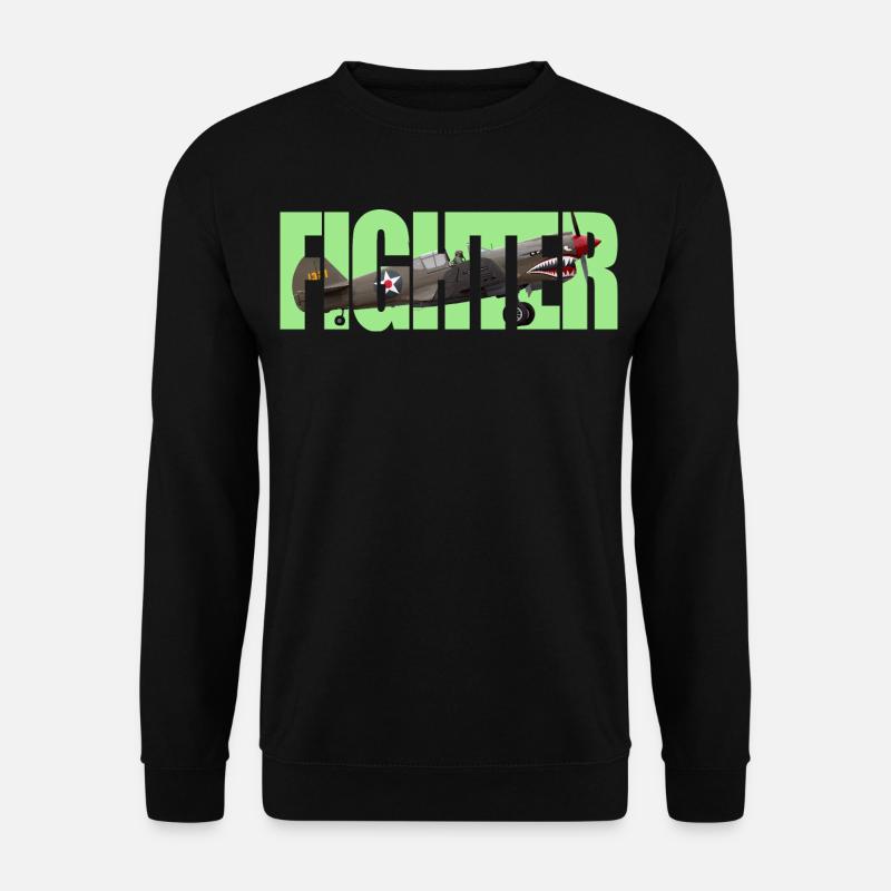 Fighter P-40 Warhawk - Unisex Pullover - Schwarz