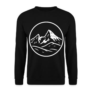 Watzmann - Unisex Sweatshirt - black - Front - Alina (178cm) & Michal (187cm)