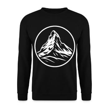 Matterhorn - Unisex Sweatshirt - black - Front - Alina (178cm) & Michal (187cm)