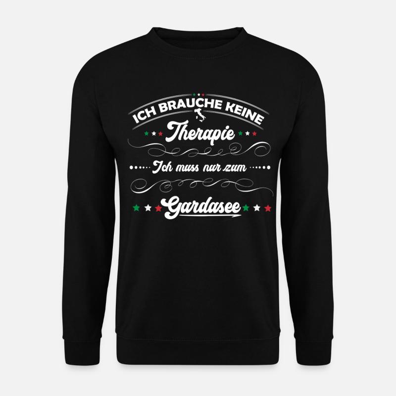 Gardasee, Therapie - Unisex Pullover - Schwarz