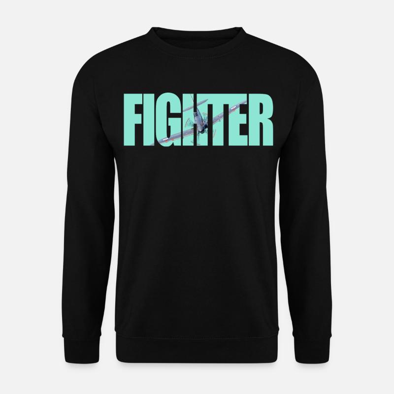 Fighter Spitfire - Unisex Pullover - Schwarz