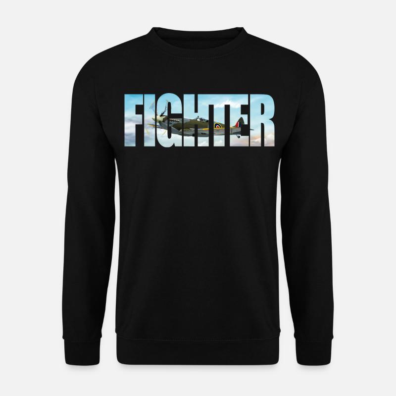 Fighter Spitfire - Unisex Sweatshirt - black