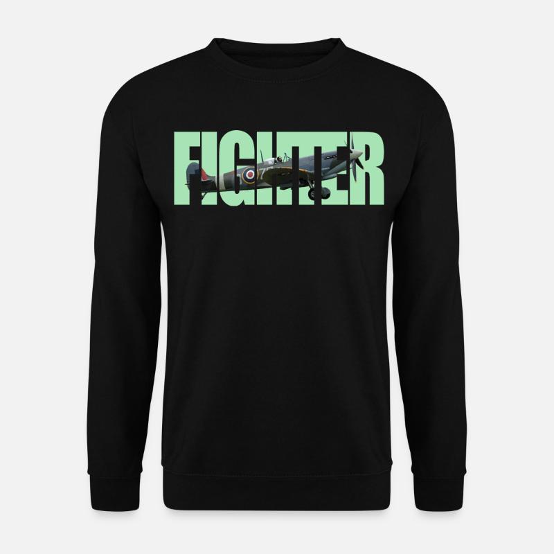 Fighter Spitfire - Unisex Sweatshirt - black