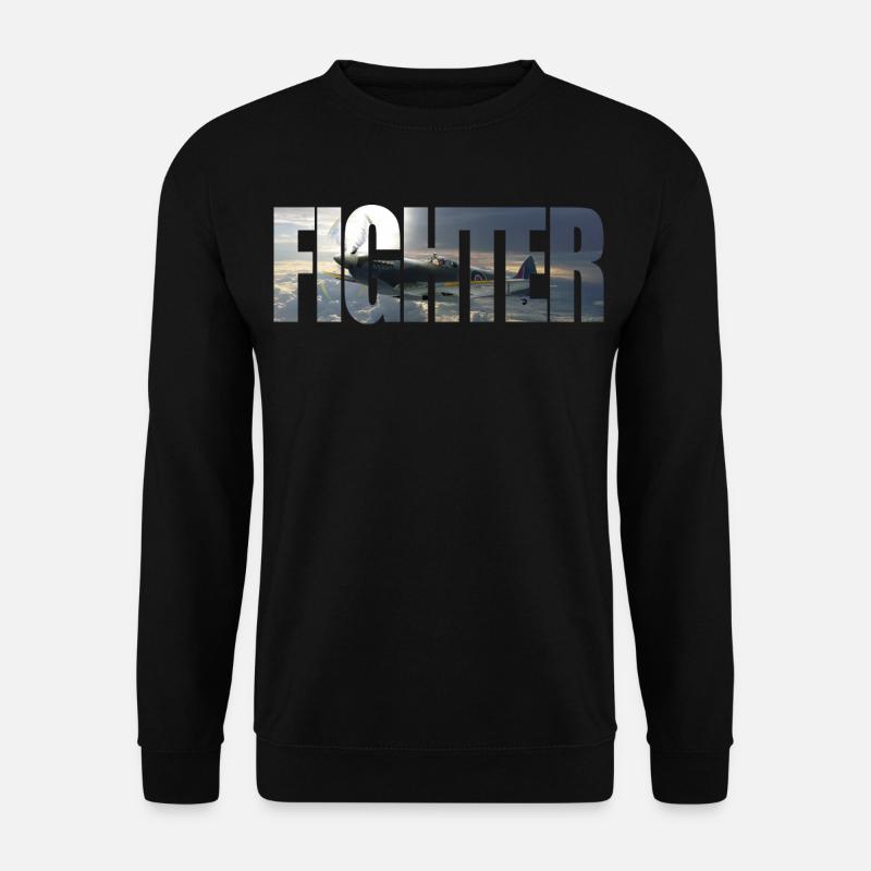 Fighter Spitfire - Unisex Sweatshirt - black