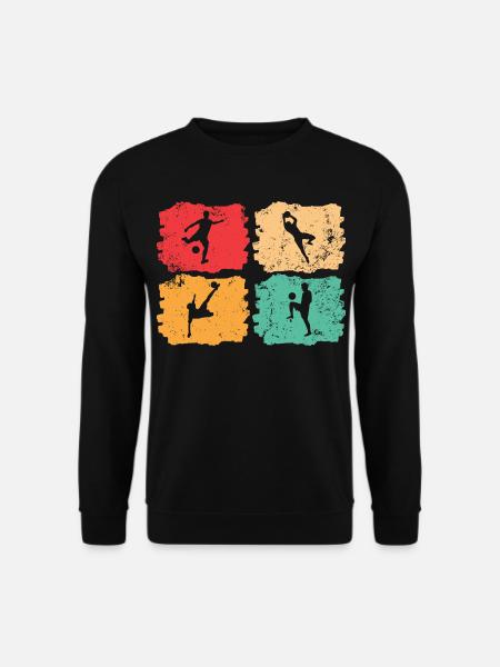 Fußball-Vintage – Solar Pulse - Unisex Pullover - Schwarz