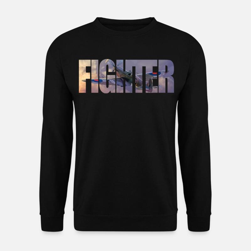 Fighter Spitfire - Unisex Sweatshirt - black