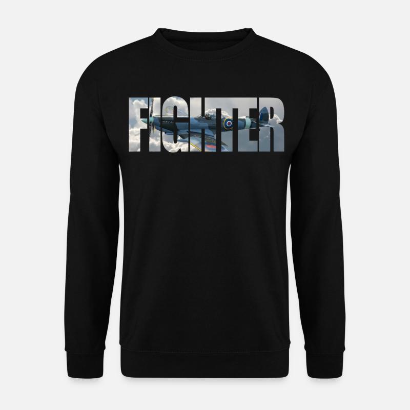 Fighter Spitfire - Unisex Sweatshirt - black