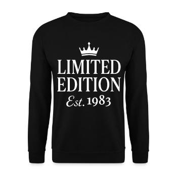 Limited Edition Est 1983 - Unisex Pullover - Schwarz - Vorne - Alina (178cm) & Michal (187cm)