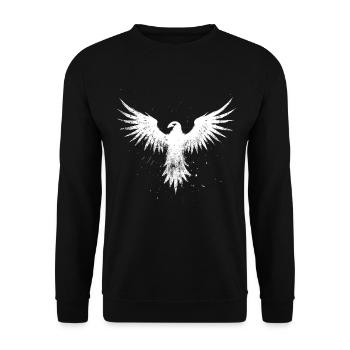 White Phoenix - Unisex Sweatshirt - black - Front - Alina (178cm) & Michal (187cm)