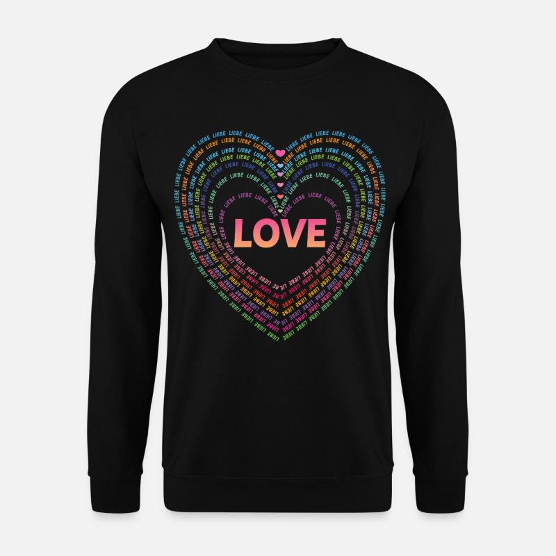 Liebe. - Unisex Pullover - Schwarz