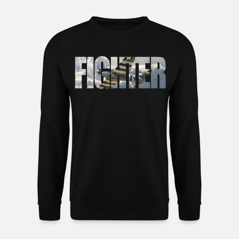 Fighter P-47 Thunderbolt - Unisex Pullover - Schwarz
